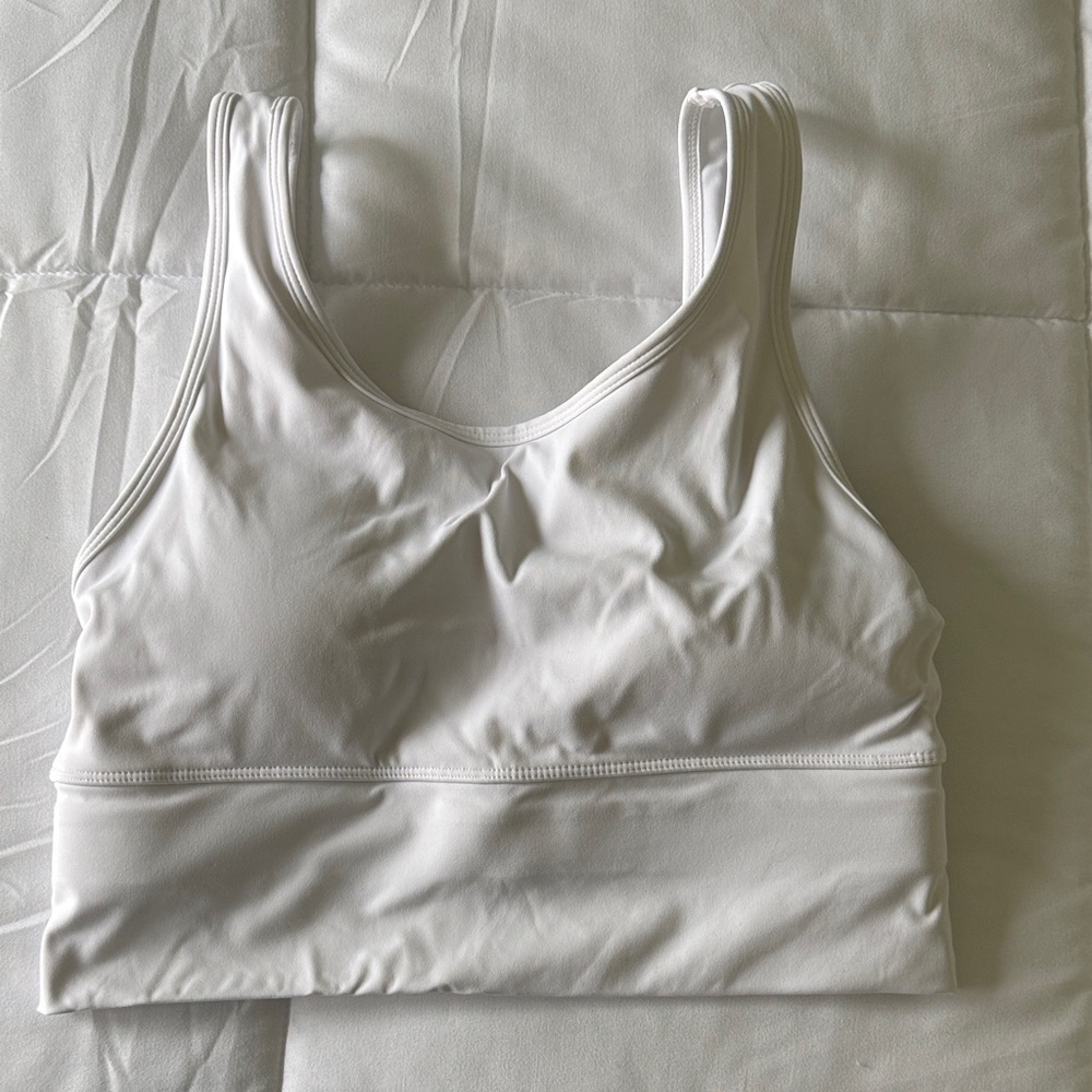 White Women's Sports Bra